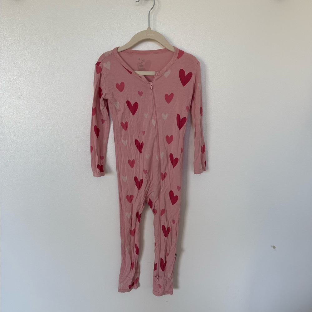 Kyte BABY Pink Heart Footie Pajamas